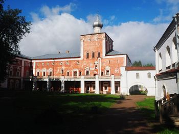 Buildings against sky in city