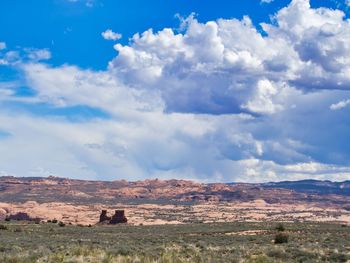 Scenic view of landscape against sky