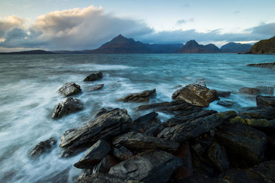 Scenic view of sea against sky