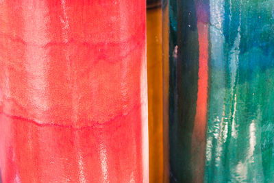 Full frame shot of multi colored wall
