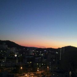 View of illuminated cityscape at night