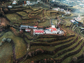 High angle view of quinta de santa eulália 