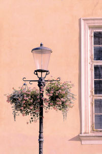 Low angle view of street light