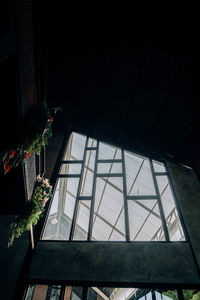 Low angle view of modern building against sky