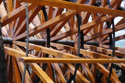 Full frame shot of wooden structure