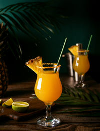 Close-up of drink on table