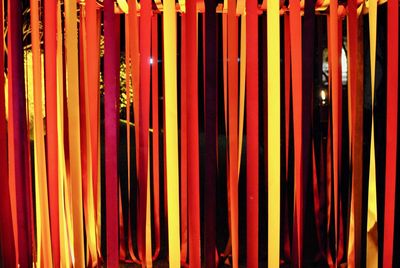 Full frame shot of multi colored pencils in store