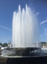 View of fountain against sky