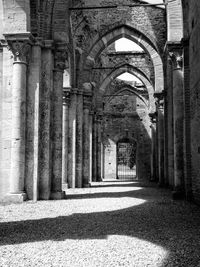 Corridor of historic building