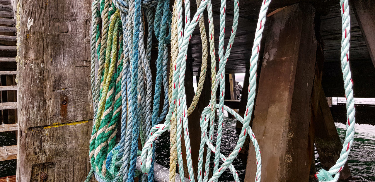 CLOSE-UP OF FISHING NET