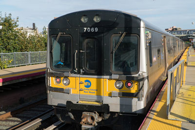 Train at railroad station