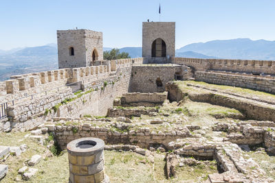 Old ruins against clear sky