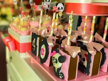 Close-up of candies for sale