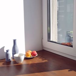 Breakfast on table at home