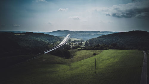 Panoramic view of landscape against sky