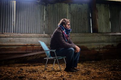 Man sitting on chair