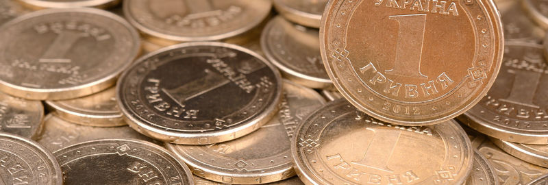 Close-up of coins