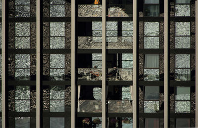 Full frame shot of glass building