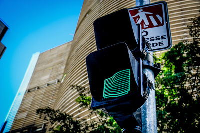 Low angle view of traffic light