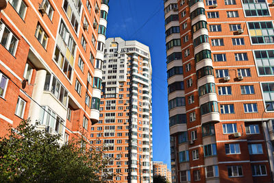 Low angle view of buildings against sky