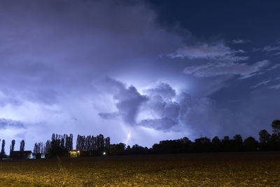 Thunderstorm at night 