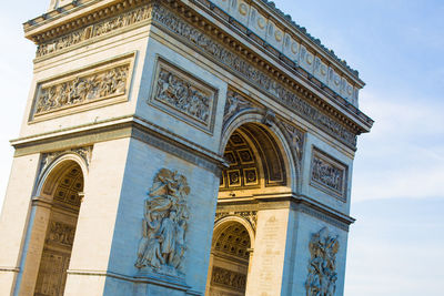 Low angle view of historical building