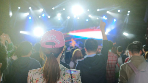 Group of people at concert