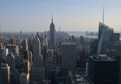 Aerial view of buildings in city