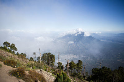 Panoramic view of landscape against sky