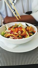 Close-up of food on plate