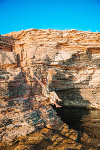 View of rock formations