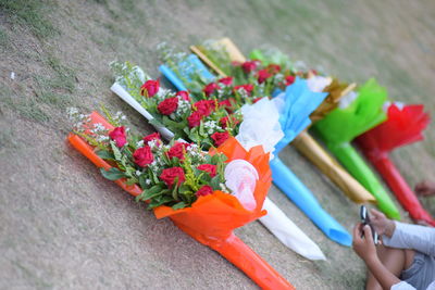 Close-up high angle view of flowers