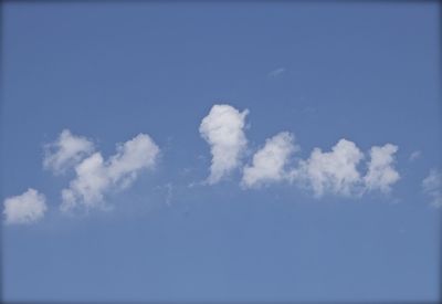 Low angle view of clouds in sky