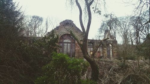 Built structure with trees in background