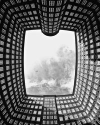 Low angle fish eye view of historic building against sky