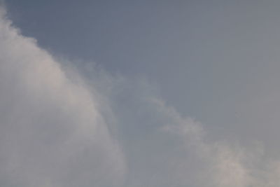 Low angle view of clouds in sky