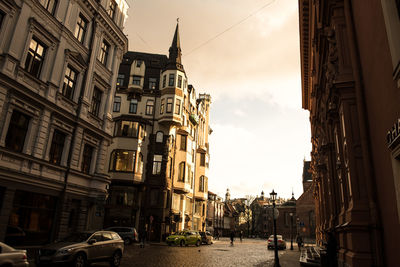 Panoramic view of city against sky