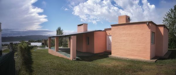 Panoramic view of buildings against sky