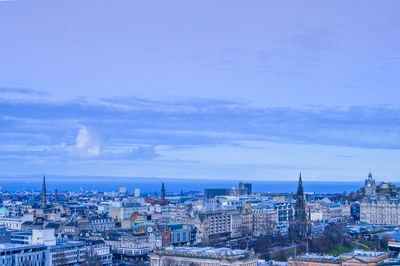 High angle view of cityscape