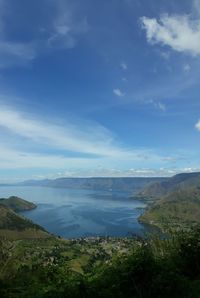 Scenic view of landscape against sky