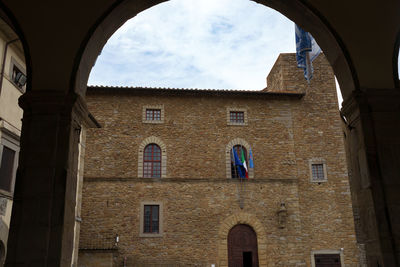 Low angle view of historical building