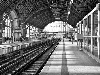 Railroad station platform