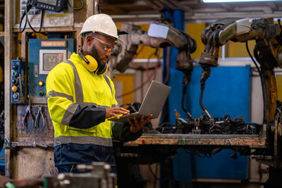 Man working at construction site