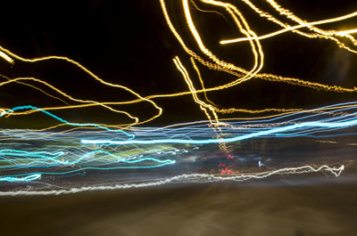 Abstract image of light trails