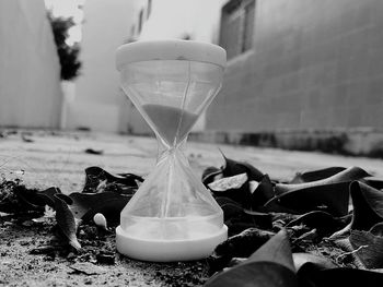 Close-up of hand against blurred background