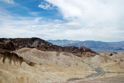 Scenic view of desert against sky