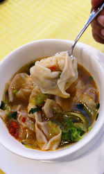 Close-up of food in bowl