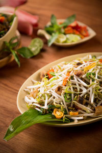 Close-up of food in plate