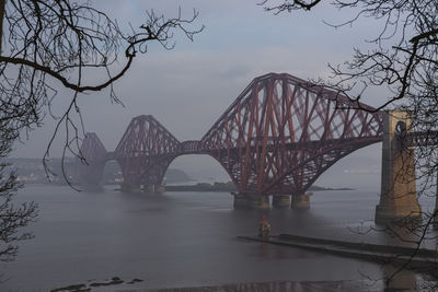 Bridge over river against sky