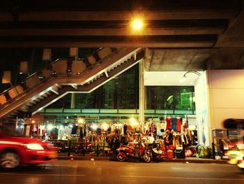 View of shopping mall in market
